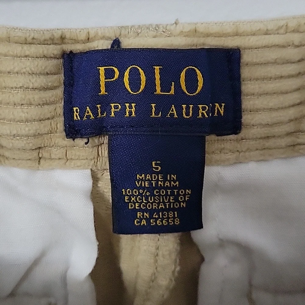 Polo Ralph Lauren Tan Corduroy Pants, Size 5